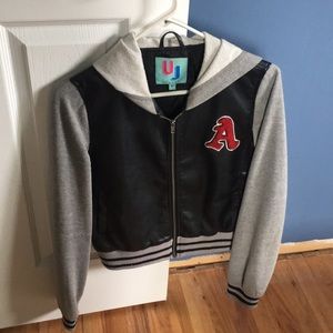 Leather/Fabric Letterman